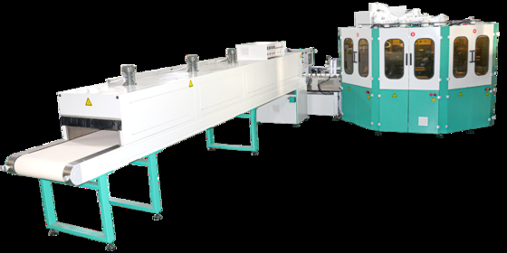 เครื่องพิมพ์จอกระป๋องอัตโนมัติเต็ม สําหรับกระจกโลหะพลาสติก