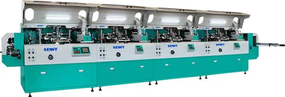 เครื่องพิมพ์สกรีนขวดหมึก UV หลากสี พร้อมการอบด้วย IR 85 ชิ้น/นาที