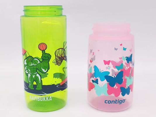 เครื่องพิมพ์สกรีนขวดพลาสติกทรงกระบอกแบบอัตโนมัติเต็มรูปแบบ 360 องศา 6 สี