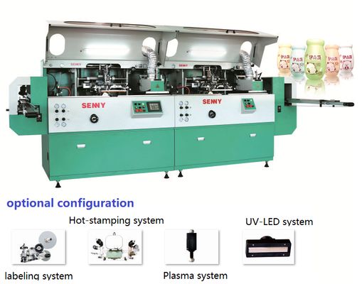 1-8 Colors Plastic Bottle Automatic Linear UV Printing Machine SL1266