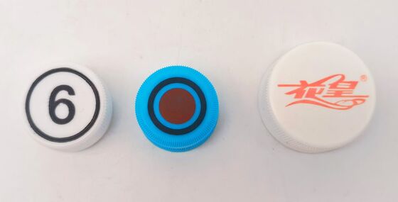 เครื่องพิมพ์แผ่น 2 สีอัตโนมัติสำหรับฝาขวดพลาสติกเส้นผ่านศูนย์กลาง 28-38 มม