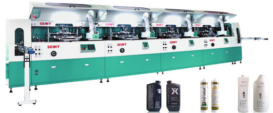 เครื่องพิมพ์หน้าจอสี OEM 6000pcs / Hr 8 สำหรับคอนเทนเนอร์