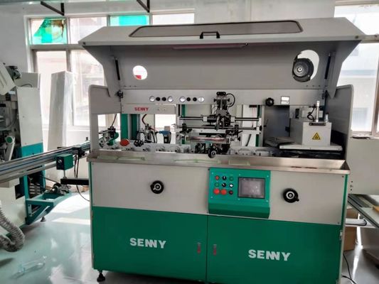100 ชิ้น / นาที UV Curing Multicolor เครื่องพิมพ์หน้าจอ