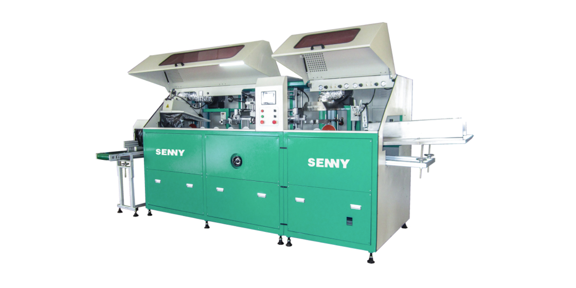 เครื่องพิมพ์สกรีน UV สำหรับถังพลาสติกทรงกลมอัตโนมัติ 3-8 ลิตร 35 ชิ้น/นาที