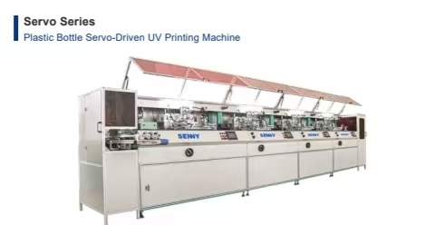 1-8 Color  Servo-Driven UV Linear Printing Machine For Plastic Bottle 70 Pcs/Min