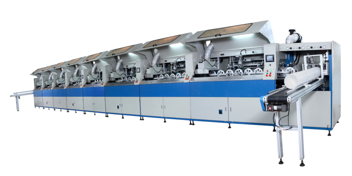 เครื่องพิมพ์ยูวีกลมพลาสติก 1-5 ลิตร 35 ชิ้น/นาที