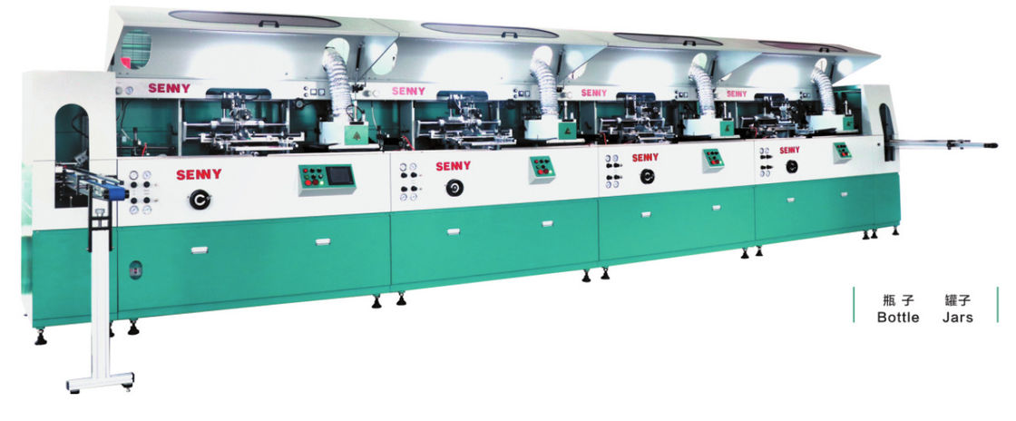 OEM 6000pcs/Hr เครื่องพิมพ์จอ 8 สี สําหรับถัง